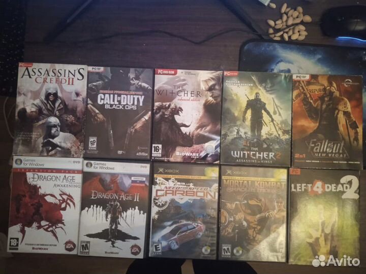 Диски с играми на пк и xbox