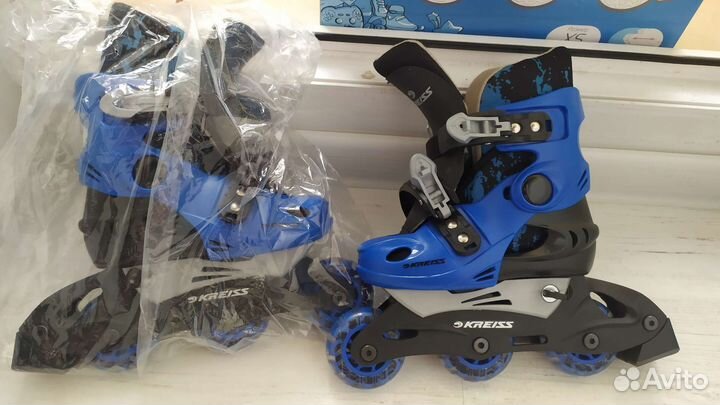 Роликовые коньки детские новые kreiss