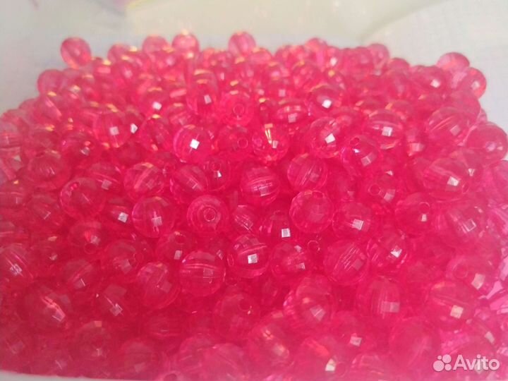 Бусины для рукоделия фуксия