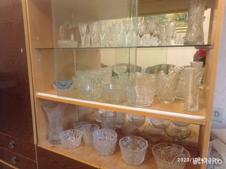 Хрусталь СССР вазы, салатницы и д.р