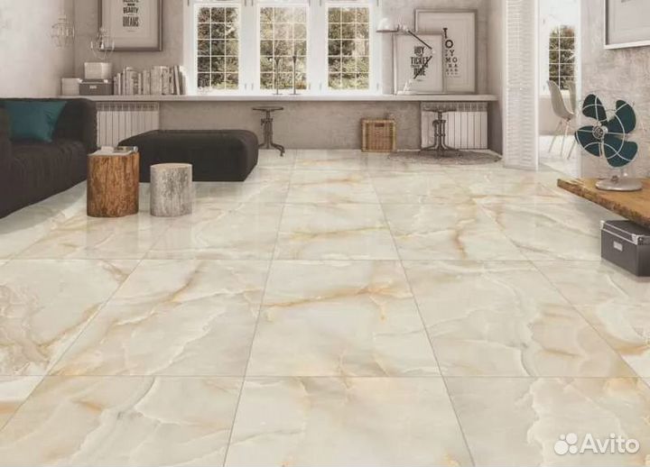 Керамогранит cristallo onyx beige glossy 60x120