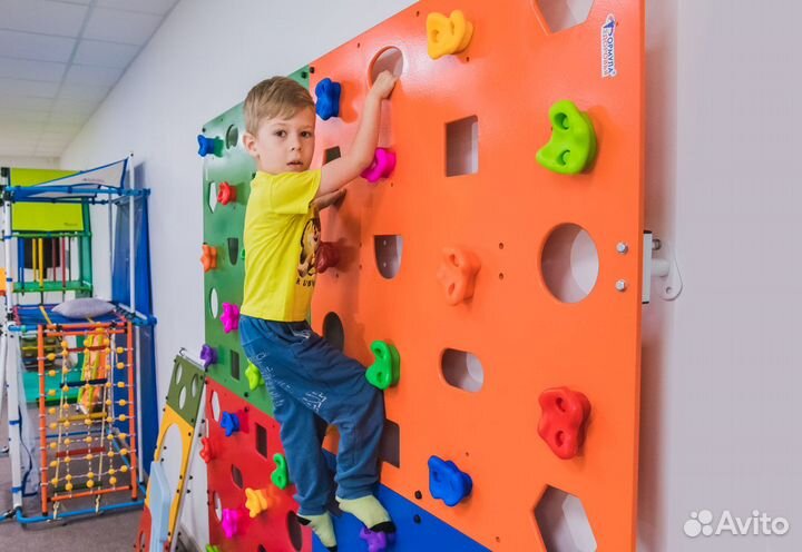 Детские скалодромы настенные 2000х1000 мм