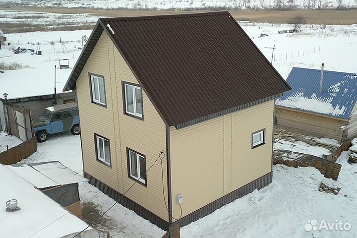 Каркасный дом 78 кв.м с коммуникациями 402-89