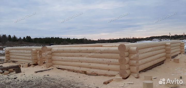 Сруб от производителя 6х6. Срубы бань