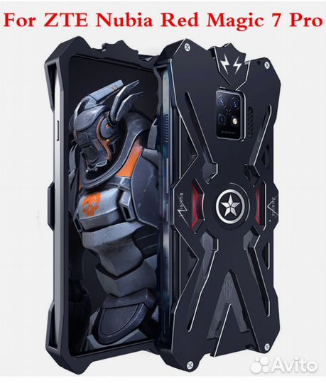 Алюминиевый чехол ZTE Nubia Red magic 7,7pro,7spro