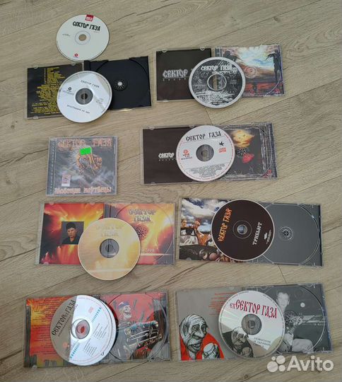Музыкальные cd диски, компакт диски Сектор газа