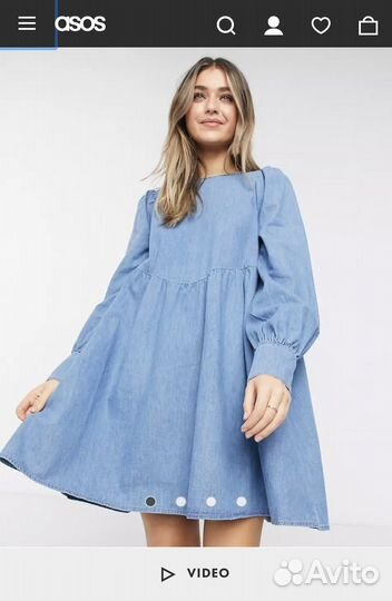 Джинсовое платье ASOS