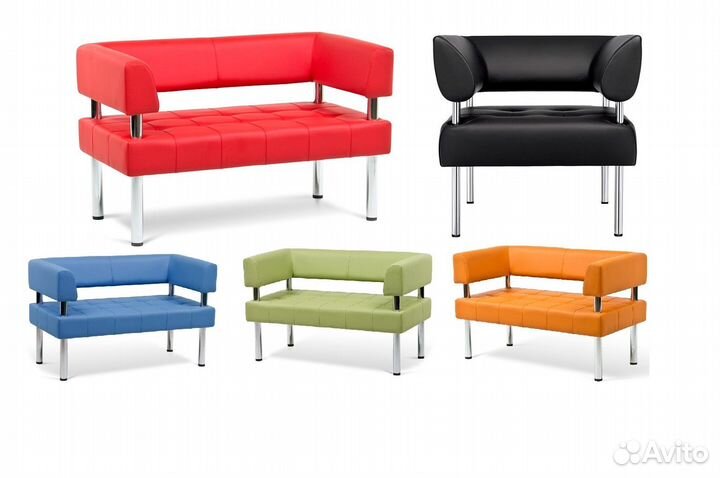 Офисный диван Бизнес 2-х местный