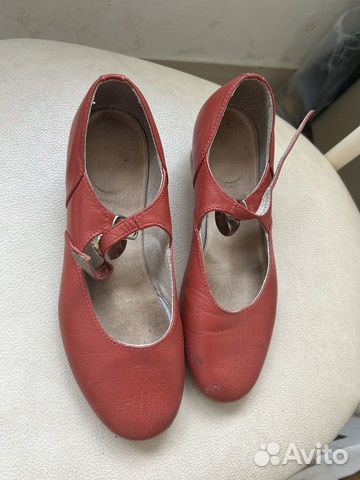 Туфли для народных танцев красные 33р-р