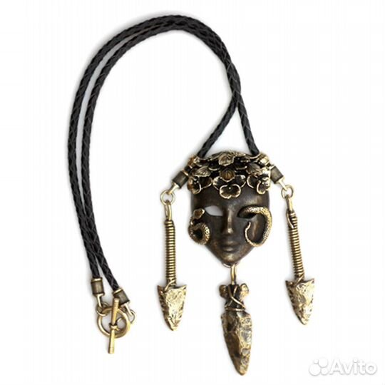 Интерьерная маска бронзовая Эксклюзивное украшение