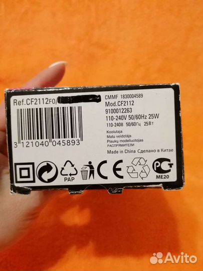 Электрощипцы (плойка) Rowenta Curling Tong CF2112F