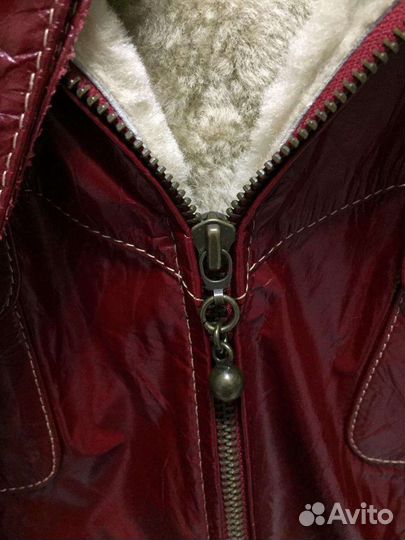 Куртка кожаная зимняя женская 42-44 размер