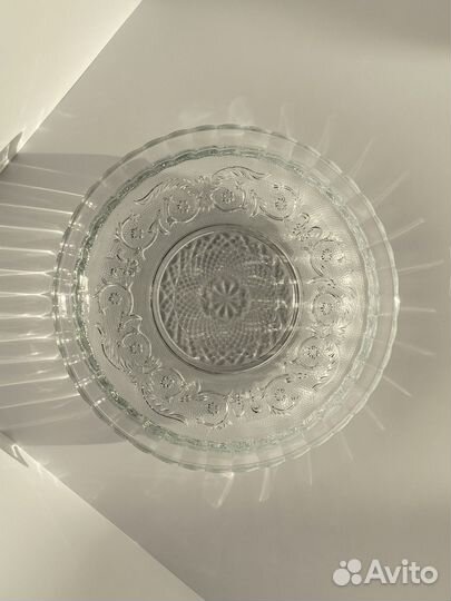 Блюдо хрустальное