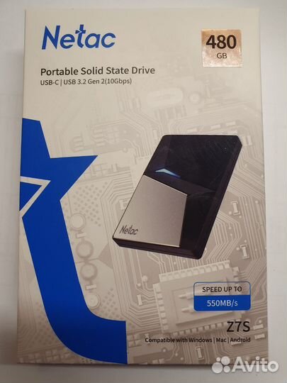 SSD Netac Z7S 480Gb 550Mb/s