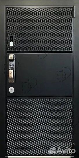 Стандартная входная дверь с биометрическим замком