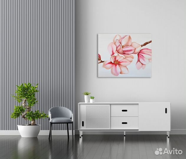 Картина интерьерная акрилом на холсте