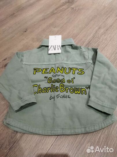 Джинсовая рубашка zara 116