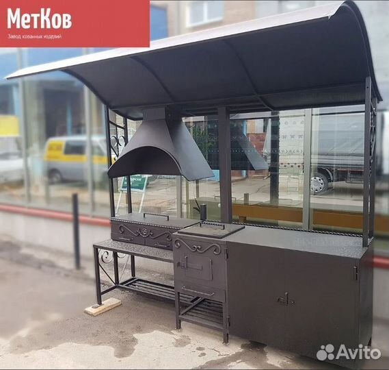 Беседка с мангалом