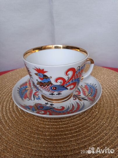 Чашка с блюдцем лфз
