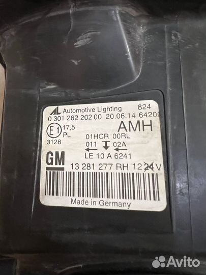 Фара правай Opel Astra J GTC оригинал б/у