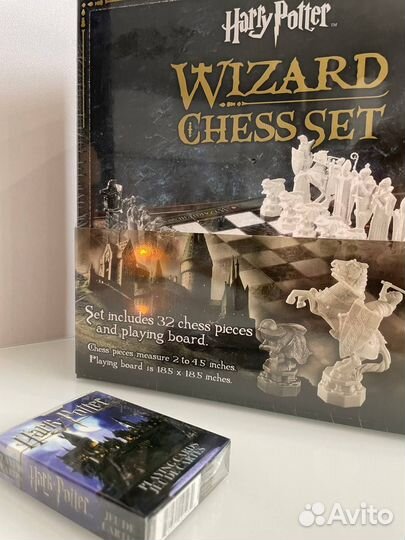 Шахматы Гарри Поттер + игральные карты