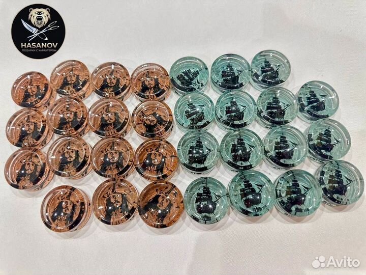 Фишки для нард ручной работы