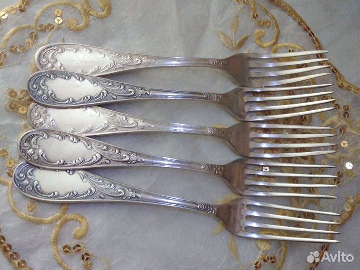 Вилки столовые мельхиор СССР