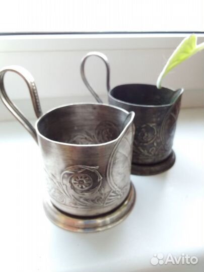 Подстаканники СССР мельхиор Мастерская художествен