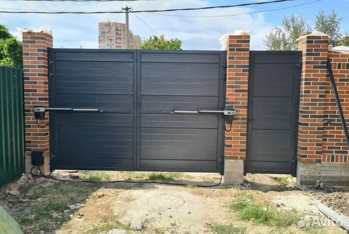 Автоматика распашных ворот Алютех доставка