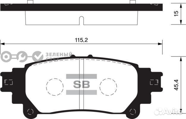 Sangsin brake SP1458 Колодки тормозные задние toyo