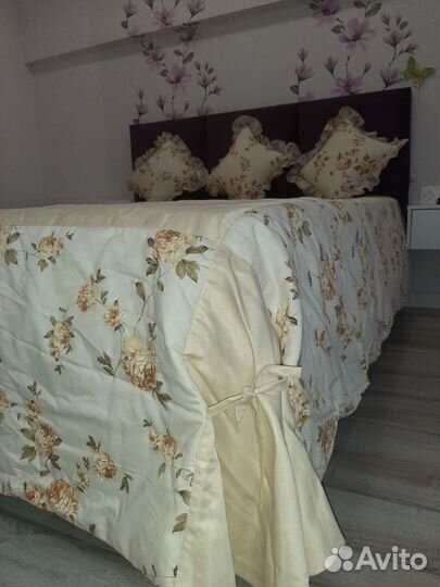 Комплект для спальни (шторы+покрывало)