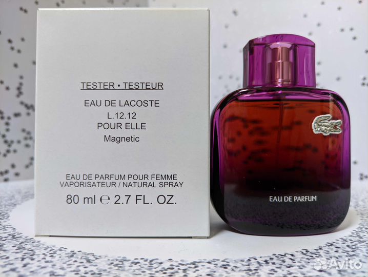 Lacoste Eau de Lacoste L.12.12 Pour Elle Magnetic тестер 80 мл