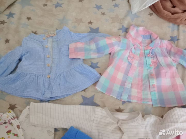 Вещи на девочку пакетом 3-6 месяцев