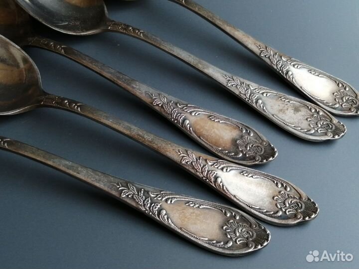 Ложки мельхиор столовые Зиш Мнц СССР