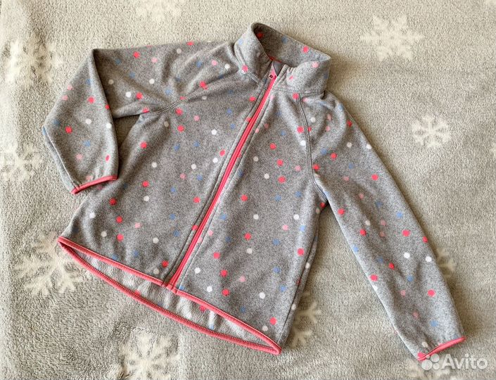 Кофта флисовая для девочки 110/116