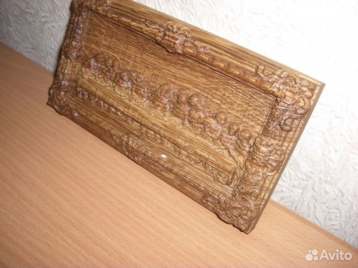 Икона Тайная вечеря, резьба по дереву