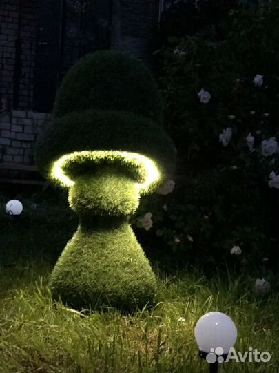 Фигура для сада топиари «Гриб» с подсветкой
