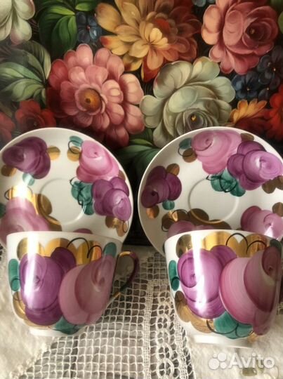 Чайная пара гигант Дулево