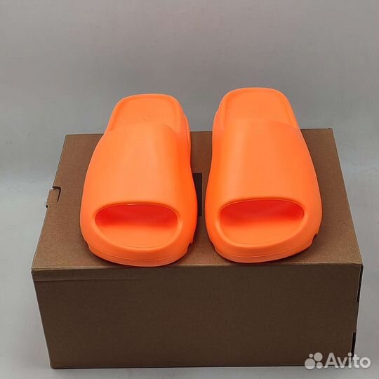 Шлепанцы Слайды Adidas Yeezy Slide Enflame Orange