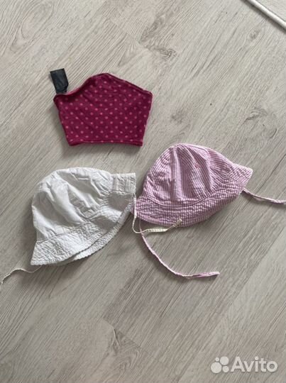 Купальник и панамы для девочки 68-74