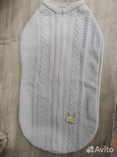 Вязаная пеленка-кокон (демисезон)