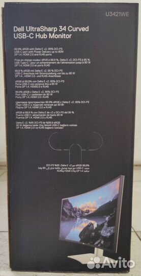 Монитор Dell UltraSharp U3421WE