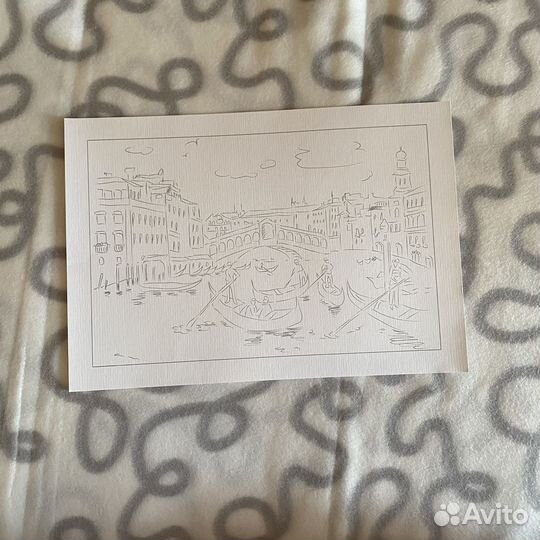 Раскраска под акварель + 2 кисти для воды