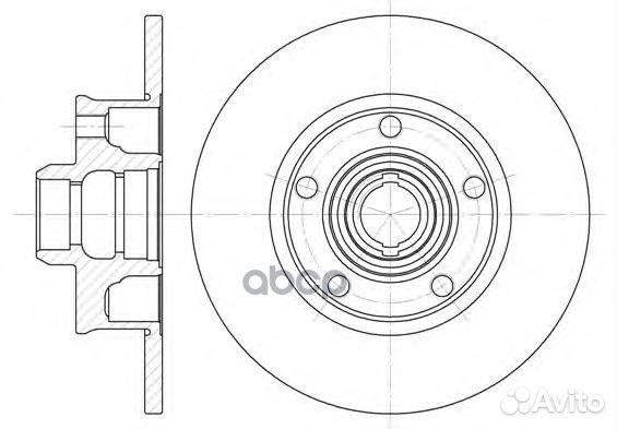 6025.00 диск тормозной задний VW Golf/Passat 2