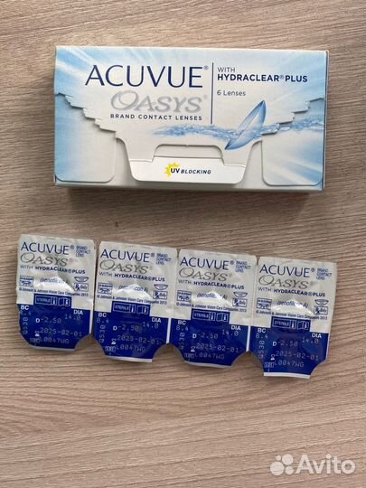 Линзы контактные acuvue oasys двухнедельные