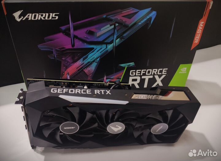 Видеокарта RTX 3070 Gigabite Aorus Master