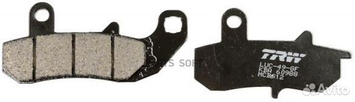 TRW MCB612 Тормозные колодки дисковых тормозов