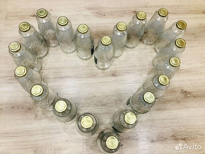 Стеклянная бутылка 1 л