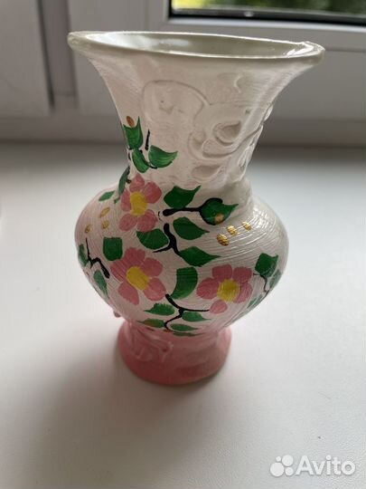 Набор детской посуды и вазочка