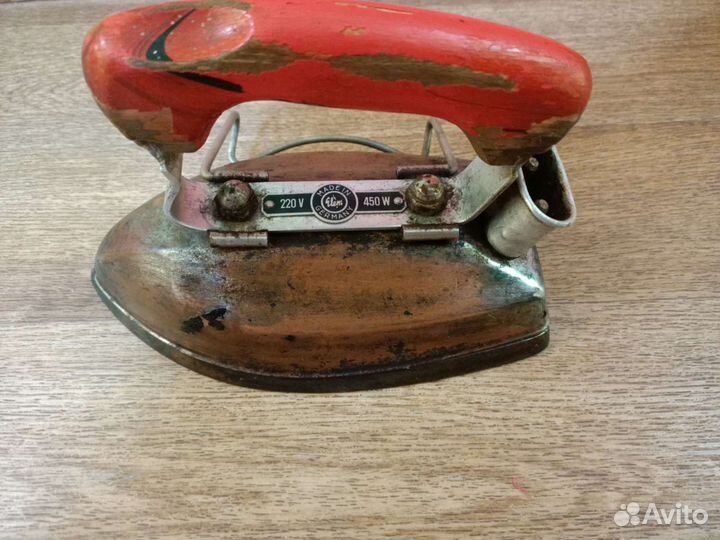 Утюг электрический винтажный немецкий